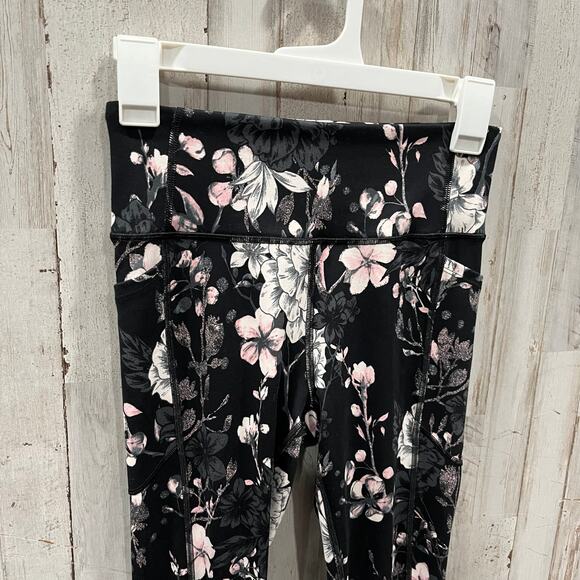 VS Incredible Essential Legging 24" Inseam Floral Workout Exercise Pants Size 4 - Picture 2 of 8